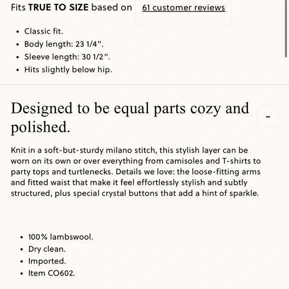 J.Crew Milano-stitch cinched-waist cardigan with embellished buttons - Picture 3 of 6